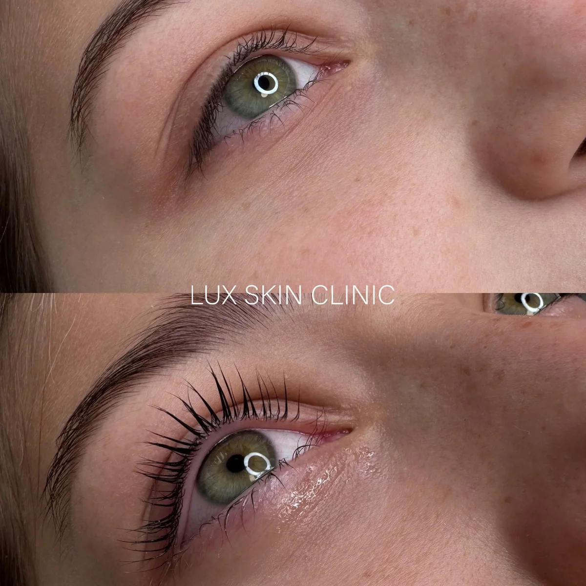 Efekt liftingu naturalnych rzęs w Lux Skin Clinic — zdjęcie 1